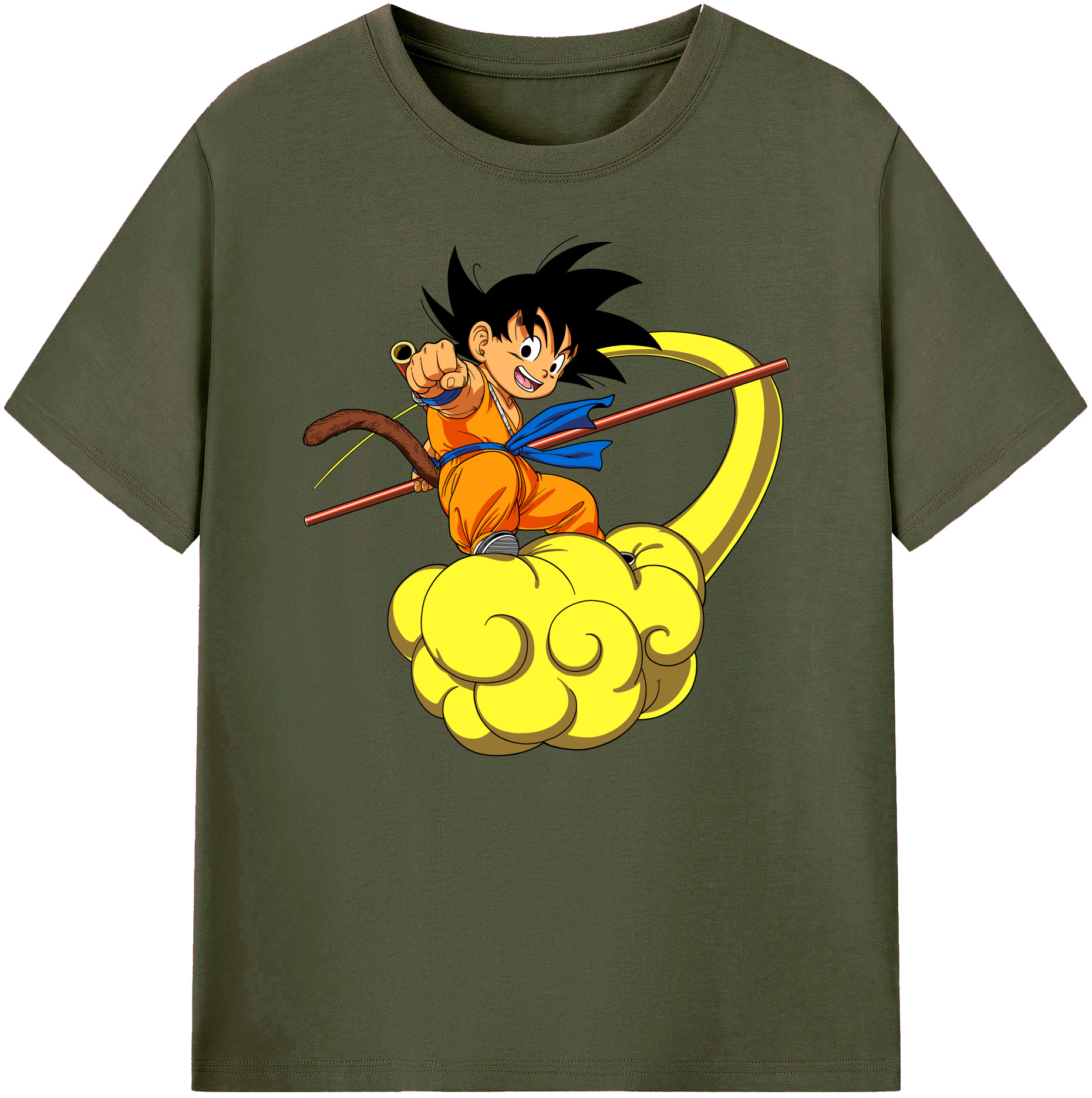 （画像用） ドラゴンボール 孫悟空（そん ごくう）Son Goku カカロット DRAGON BALL Kakarotto 綿100％ メンズ半袖Tシャツ｜肌触りやわらか＆通気性